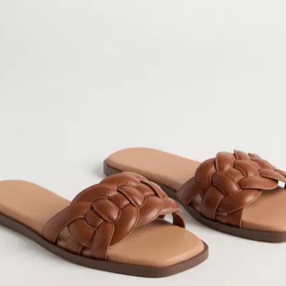 Torrid Tan Braided Slide Sandals